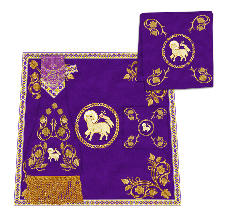 Borromean Chasuble Vestment With Grapes Embroidery and Trims