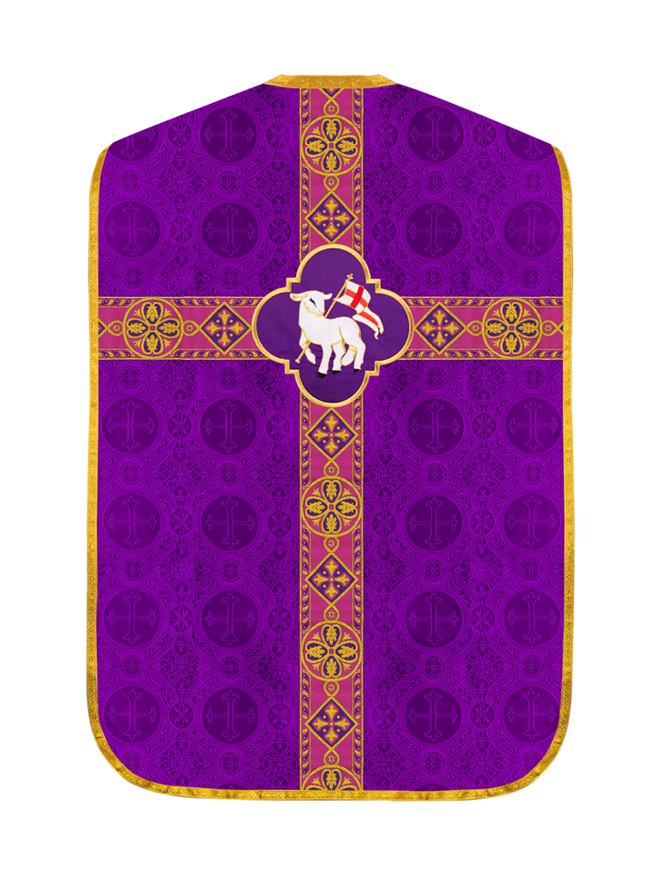 Roman Chasuble with Woven Braids