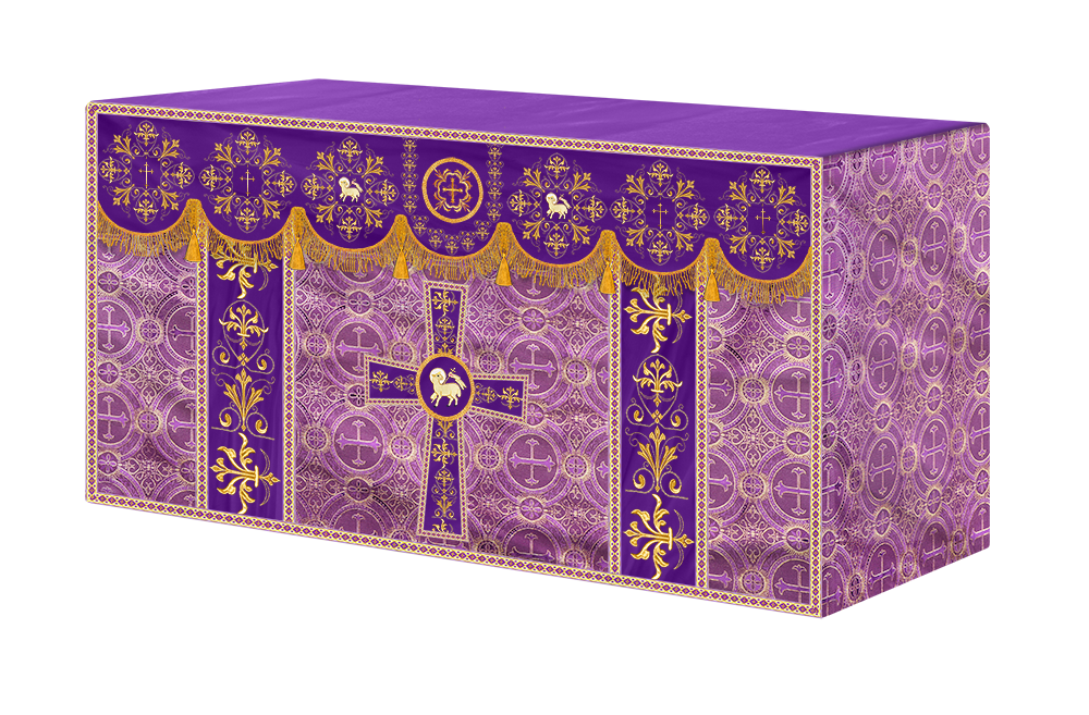 Altar Cloth with Spiritual Motif and Trims
