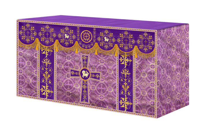 Altar Cloth with Spiritual Motif and Trims