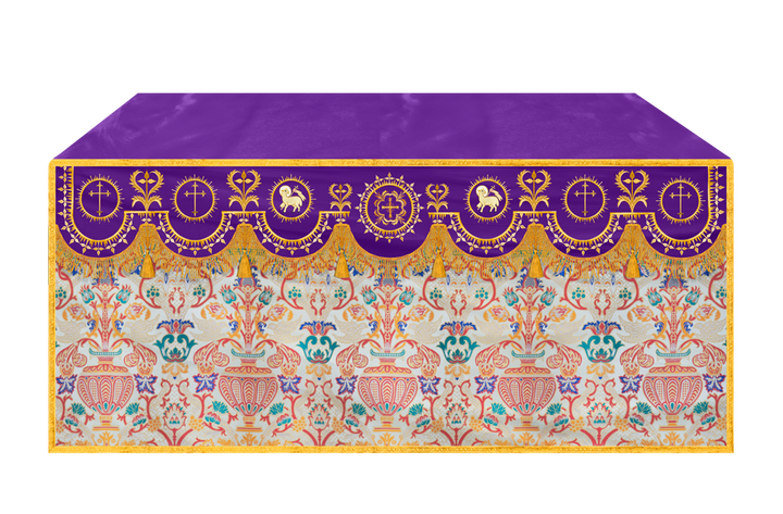 Tapestry Altar Cloth with Woven Braids