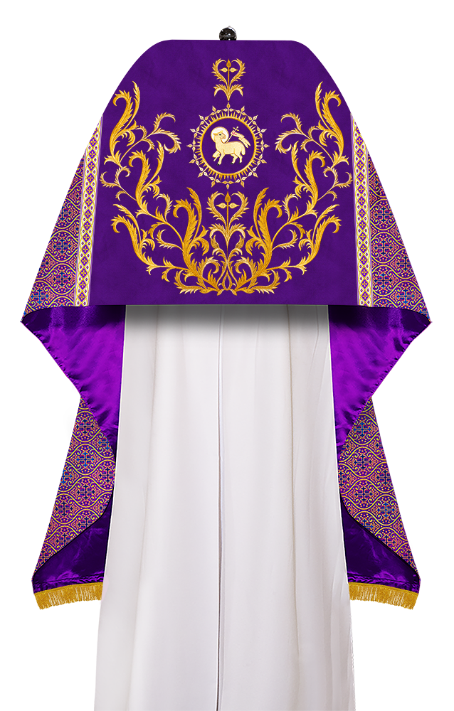 Humeral Veil Vestment with Braided Motif and Trims