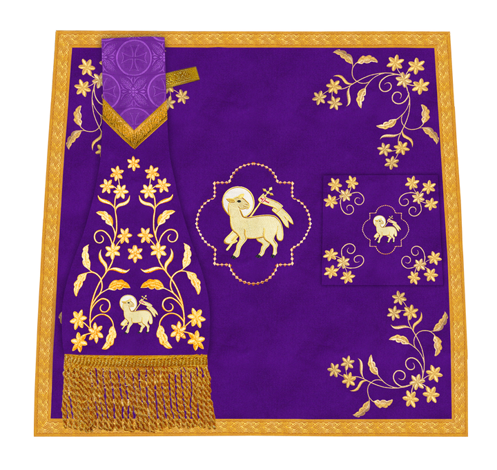 Liturgical Church Mass Set with Ornate Embroidery