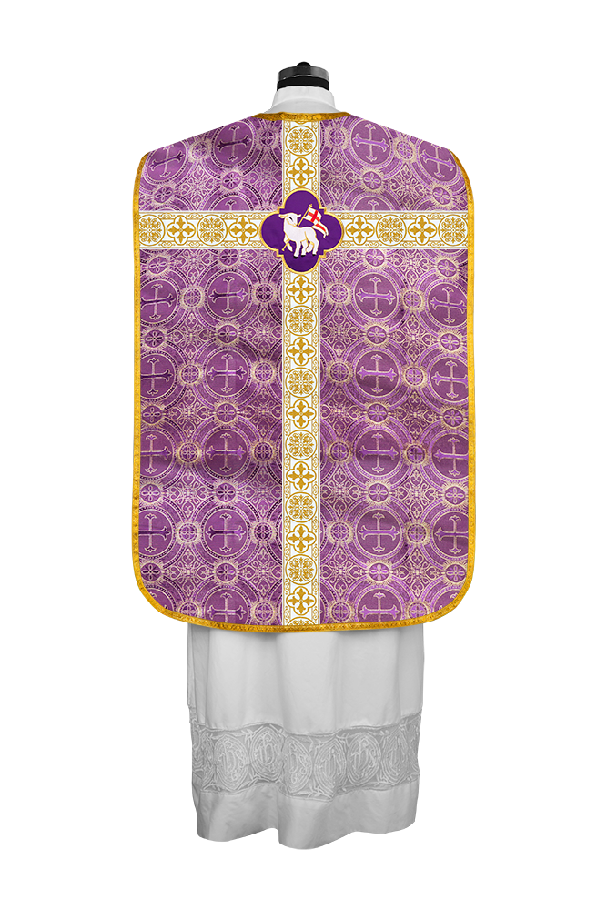 Vestimentas con espalda de violín con motivo y cruz Orphrey