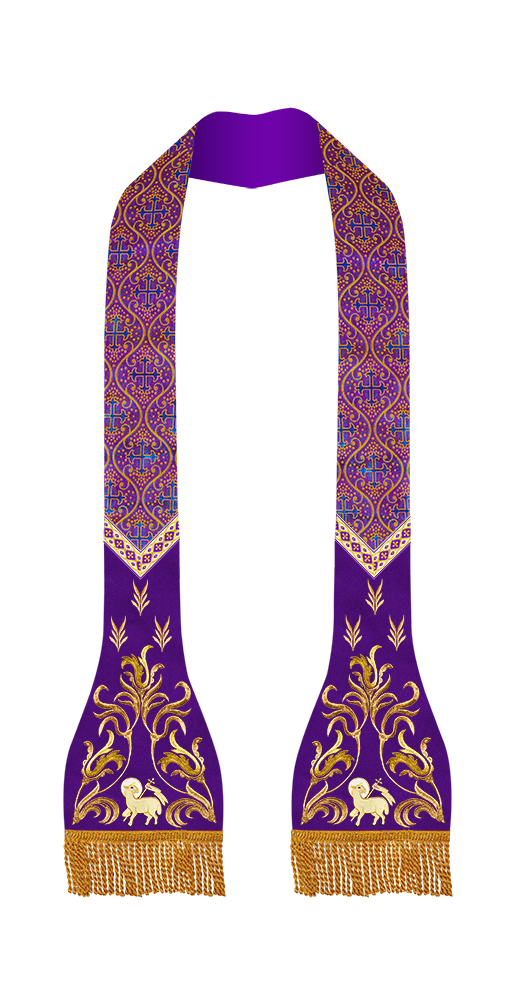 Roman Catholic Stole with Spiritual motif