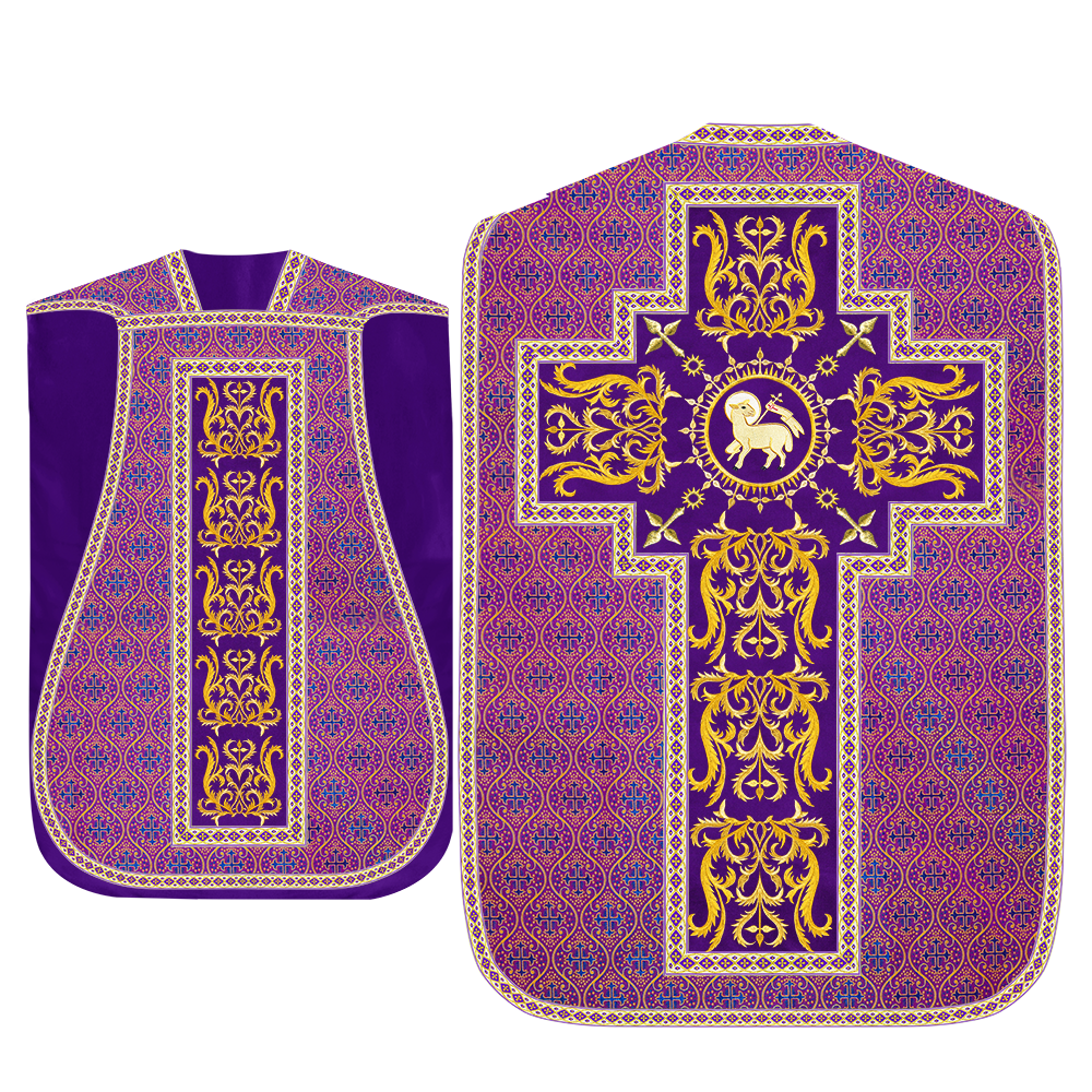 Set of Four Beautiful Roman chasuble vestments