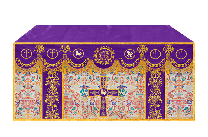 Coronation Tapestry Church Altar Cloth with Trims