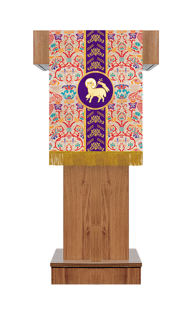 Tapestry Pulpit/Lectern with Woven Braids