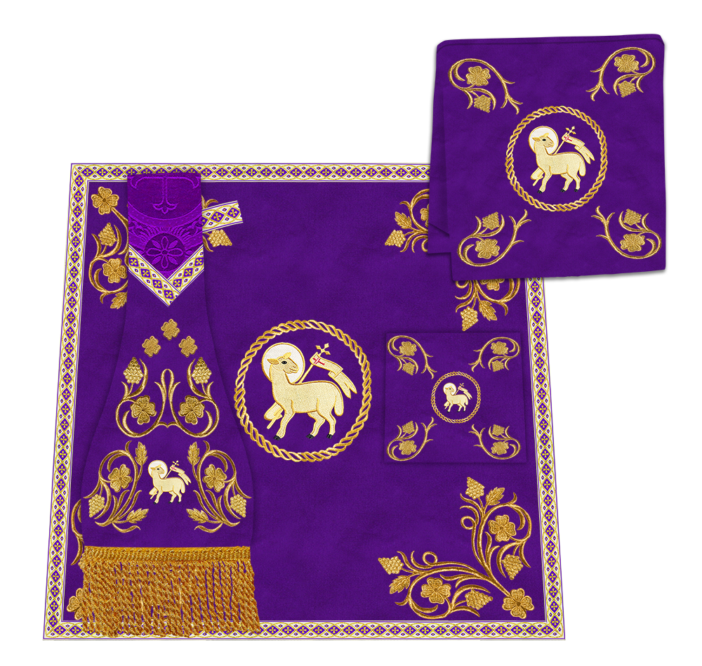 Borromean Chasuble Vestment With Grapes Embroidery and Trims