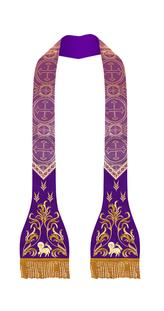 Roman Catholic Stole with Spiritual motif