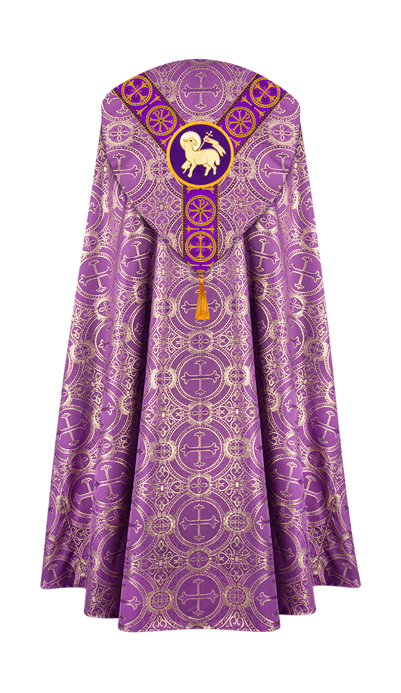 Gothic Cope Vestment with Y Type Embroidered Motif