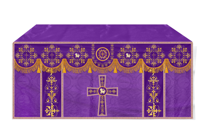 Altar Cloth with Spiritual Motif and Trims