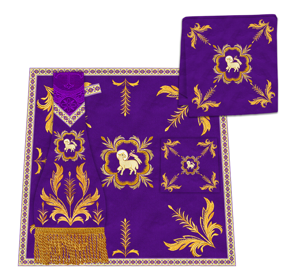 Gothic Cope Vestments Adorned With Detailed Braids