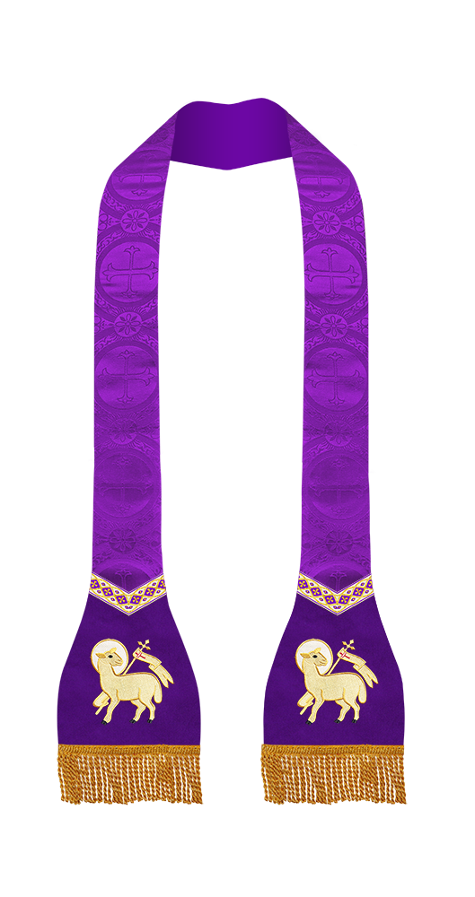 Roman Stole with Motif and trims