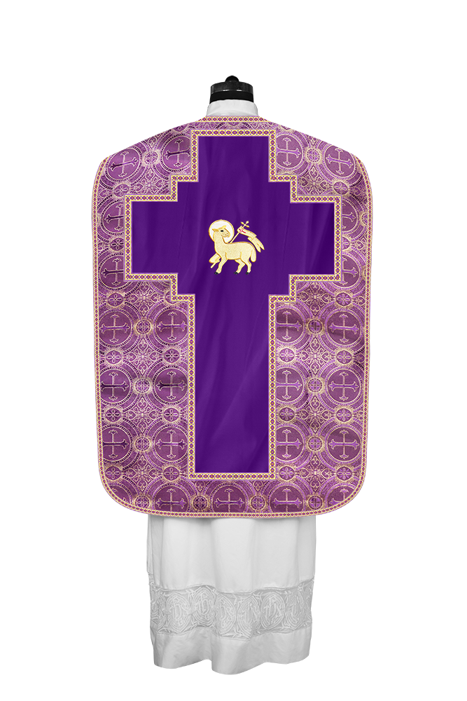 Roman chasuble with Motif and Trims