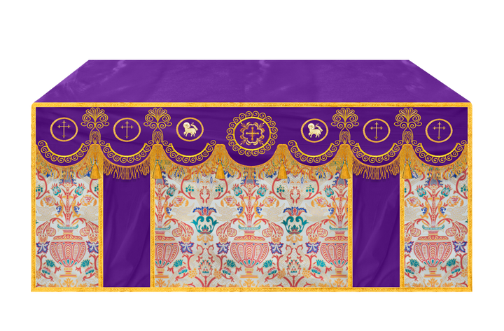 Coronation Tapestry Church Altar Cloth with Trims