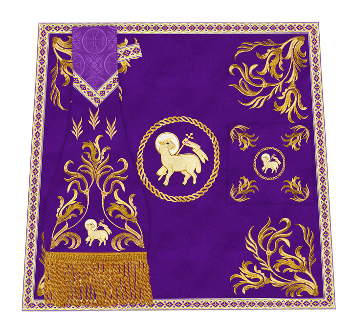 Handmade Church Altar Cloth with Traditional Embroidery