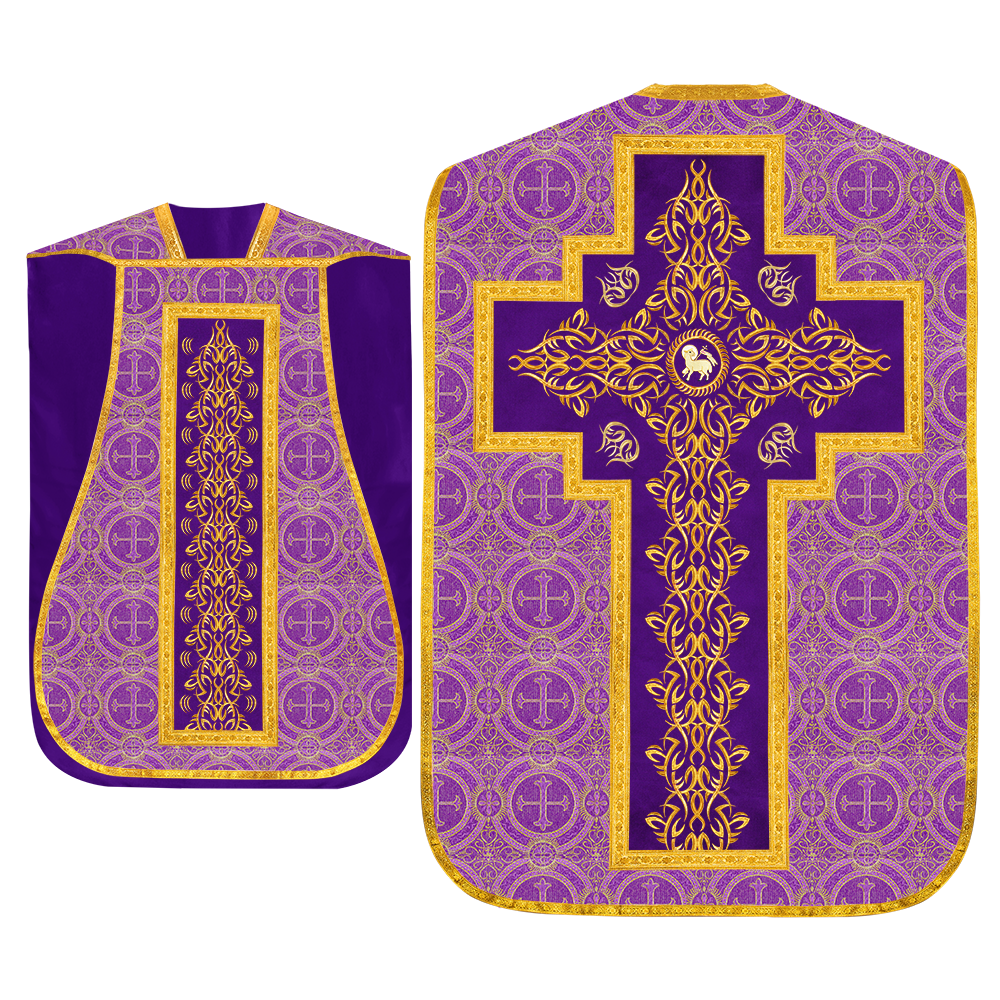 Set of four Fiddleback vestment with stole