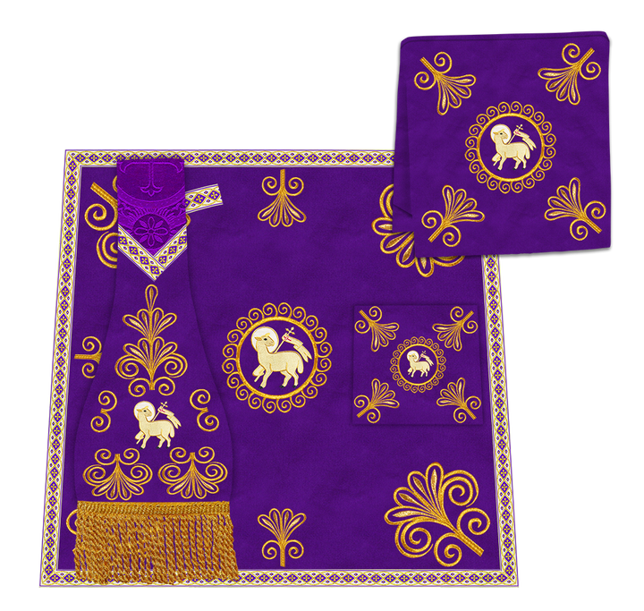 Gothic Cope Vestments With Spiritual Motif and Trims