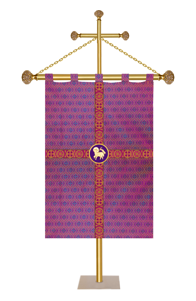 Adorned Church Banner with Trims