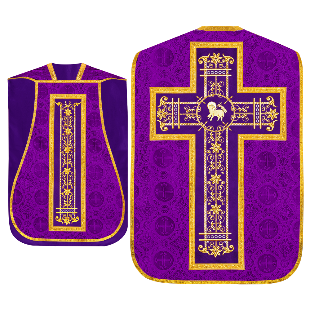 Set of Four Catholic Fiddleback Vestments