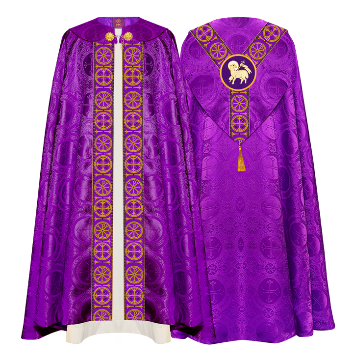 Gothic Cope Vestment with Y Type Embroidered Motif