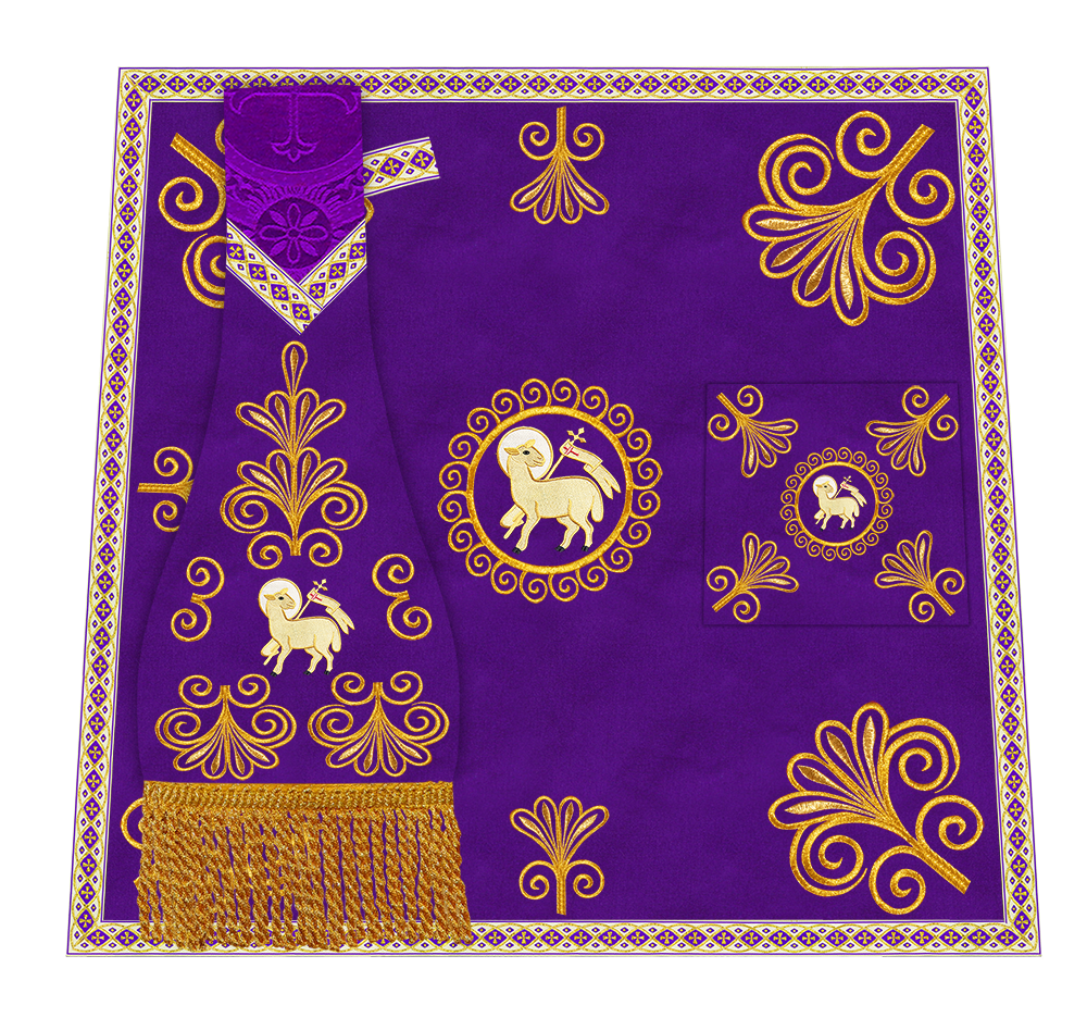 Ornate Embroidery Mass set with Motif