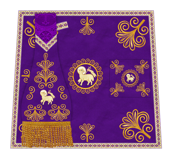 Ornate Embroidery Mass set with Motif