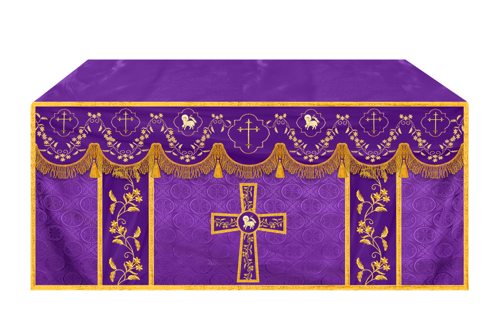 Altar Cloth with Fine Embroidery and Spiritual Motif