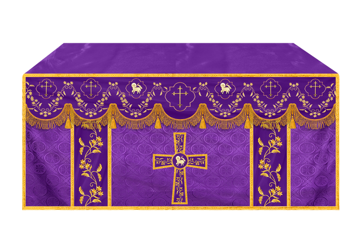 Altar Cloth with Fine Embroidery and Spiritual Motif