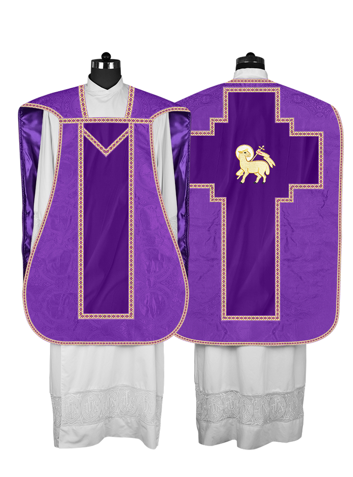 Roman chasuble with Motif and Trims