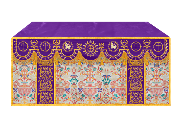 Tapestry Altar Cloth with Woven Braids