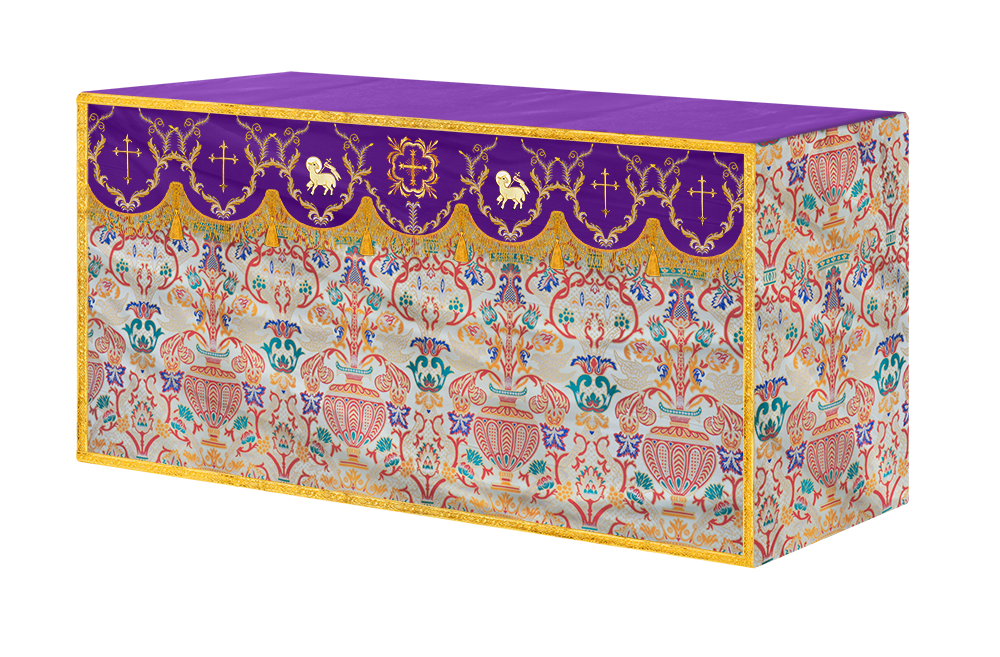 Tapestry Altar Cloth with Liturgical Motif