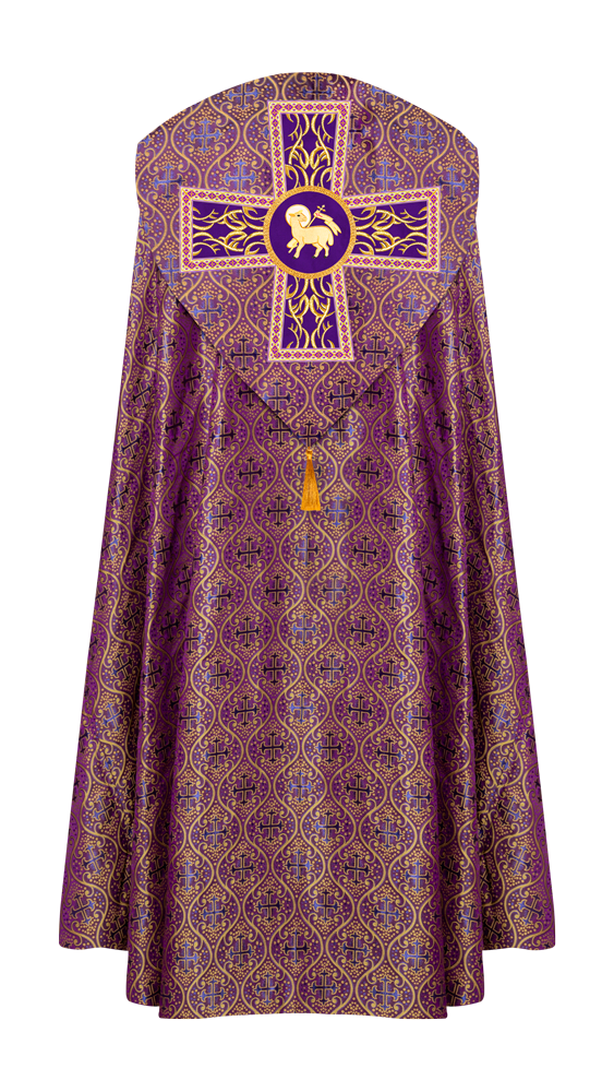 Gothic Cope Vestments With Liturgical Embroidery and Trims