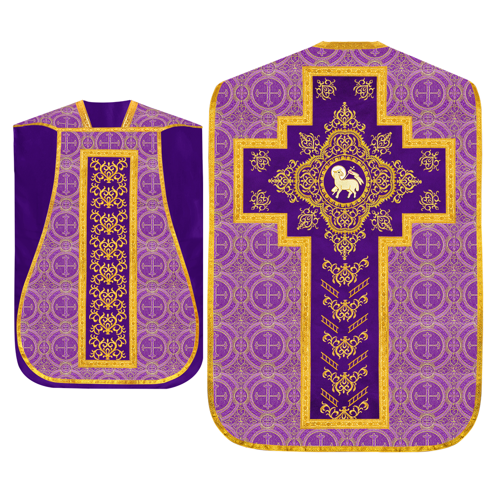 Set of four Roman Chasuble with stole