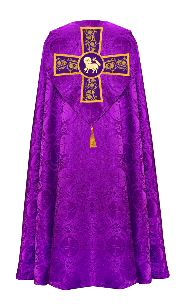 Gothic Cope Vestment with Ornate Embroidery