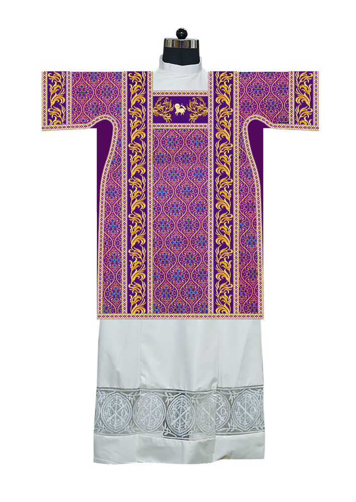 Tunicle Vestment with Woven Braids