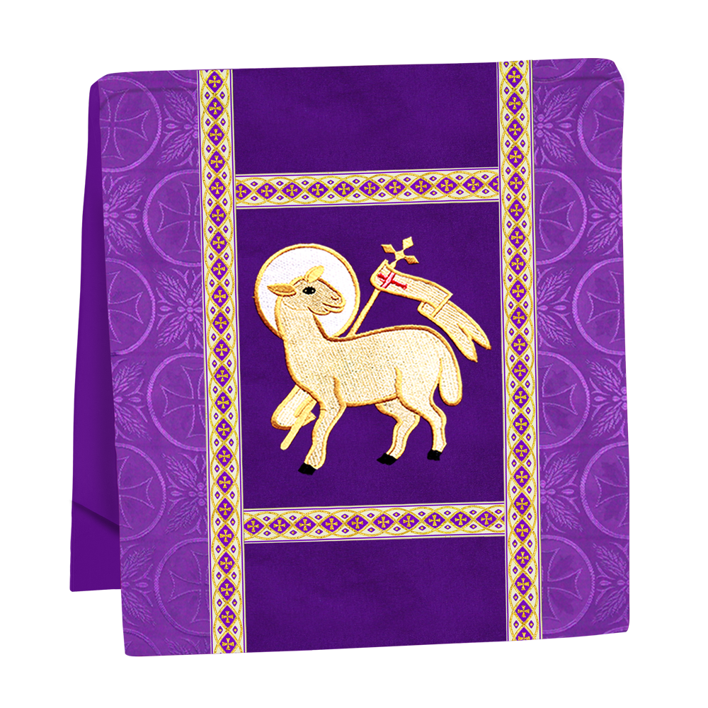 Traditional Altar Mass Set with  Embroidered Motifs