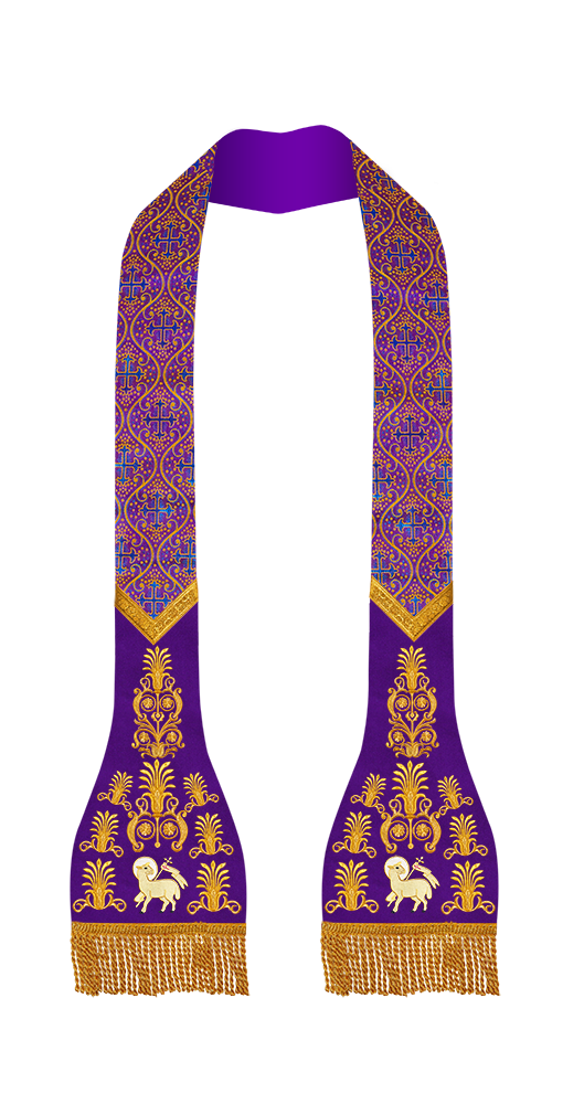 Roman Stole with embroidered motif