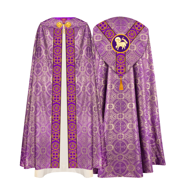 Gothic Cope Vestment with Y Type Embroidered Motif