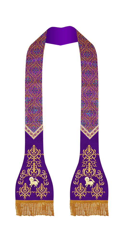 Set of Four Roman Stole with Ornate trims