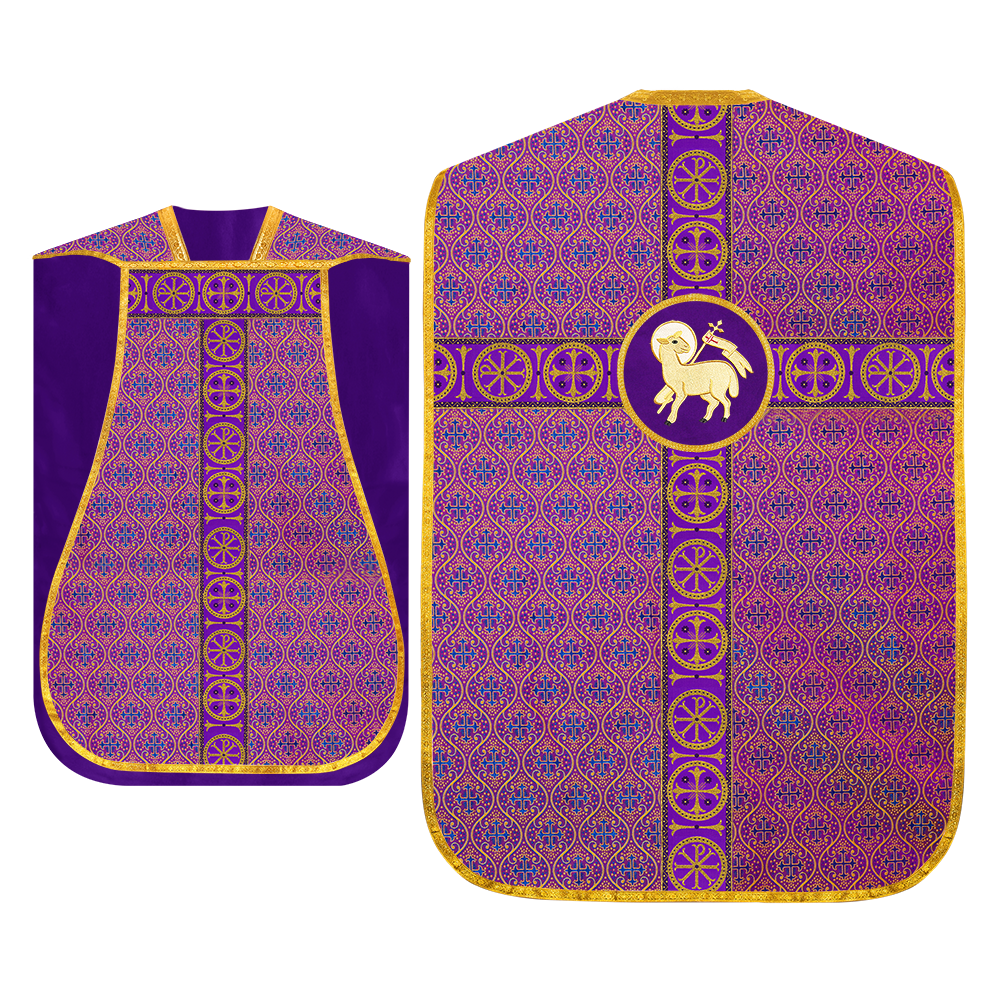 Roman Chasuble with Adorned Orphrey