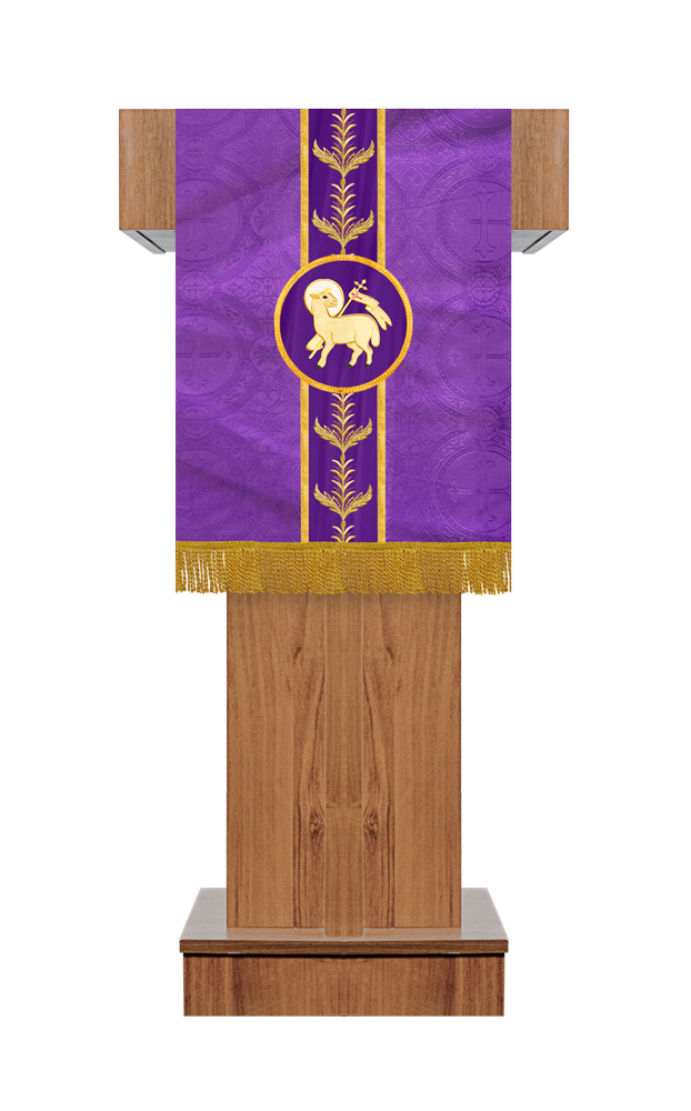 Pulpit/Lectern with Adorned Woven Braid