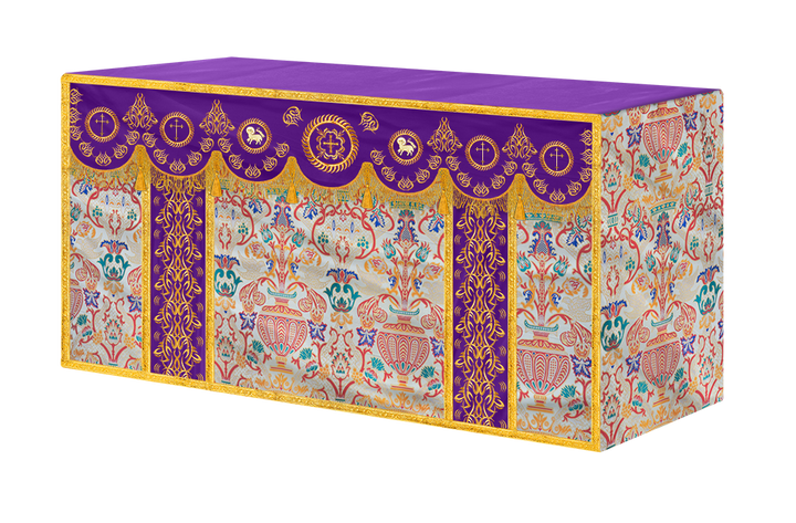 Tapestry Altar Cloth with Embroidered Orphrey