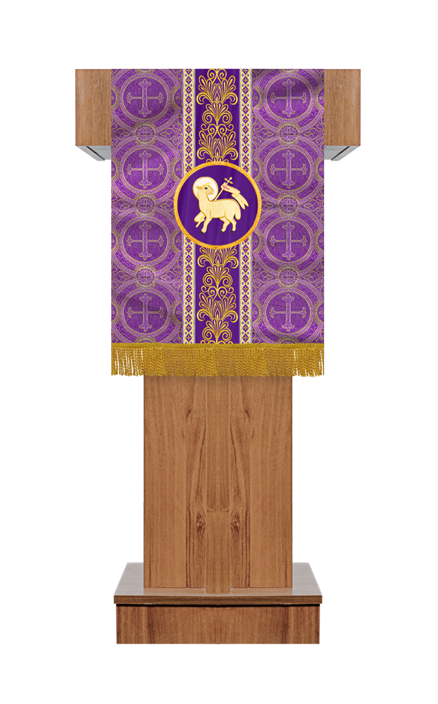 Pulpit/Lectern with Braided Motif and Embroidery trims