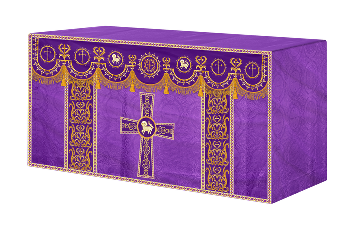Communion Table Cloth with Embroidered Trims