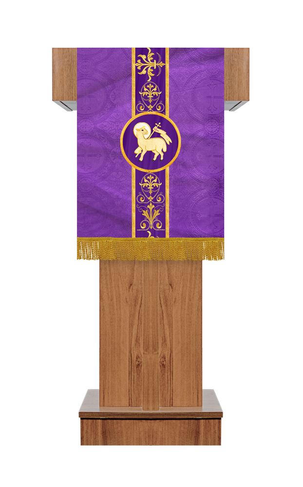 Pulpit/Lectern with Embroidered Trim