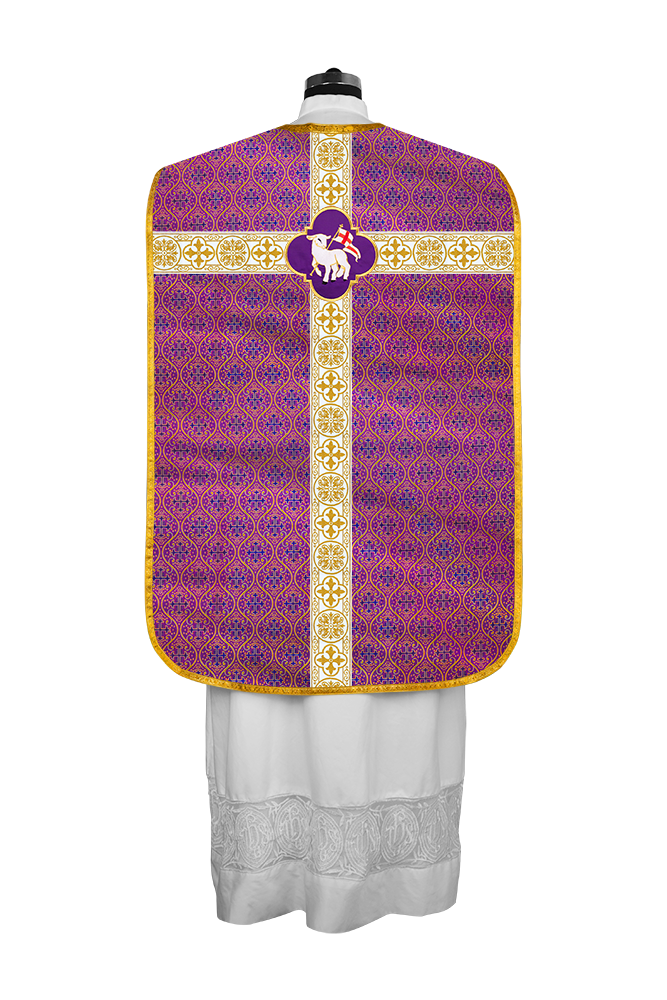 Vestimentas con espalda de violín con motivo y cruz Orphrey