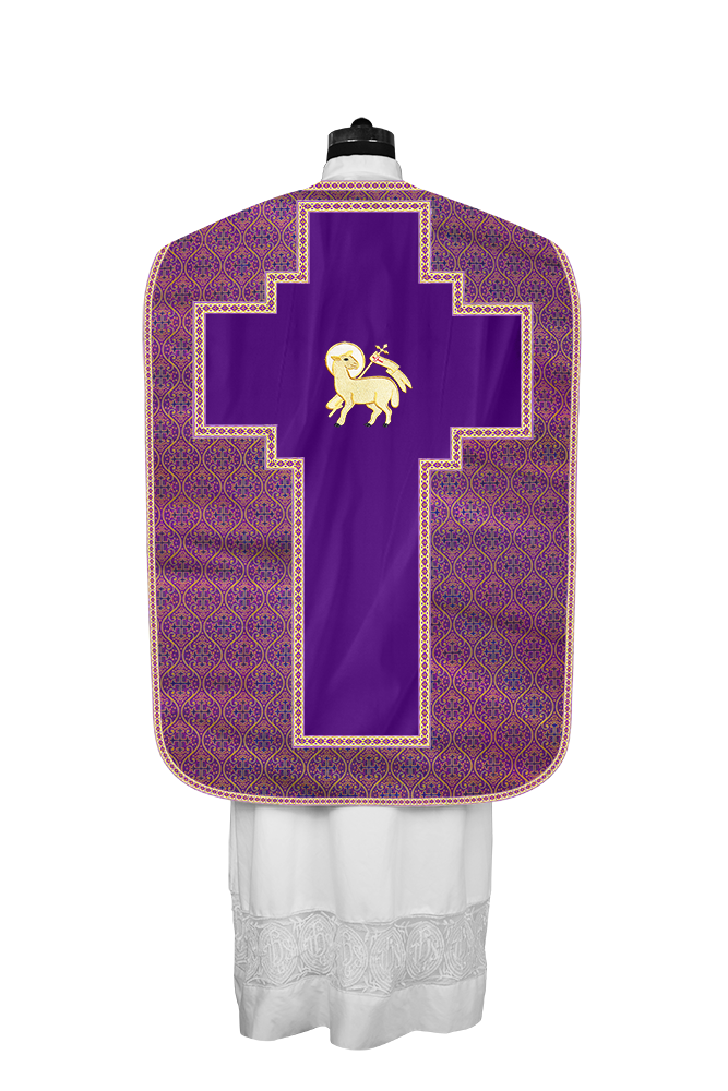 Roman chasuble with Motif and Trims
