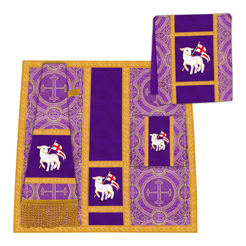 Liturgical Cope Vestments with Ornate Trims